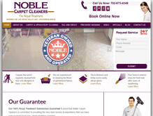 Tablet Screenshot of noblecarpetcleanerslv.com